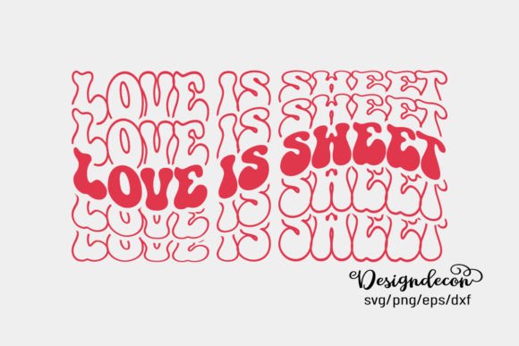 Review: Love is Sweet Mirrored Retro Groovy Svg for Embroidery